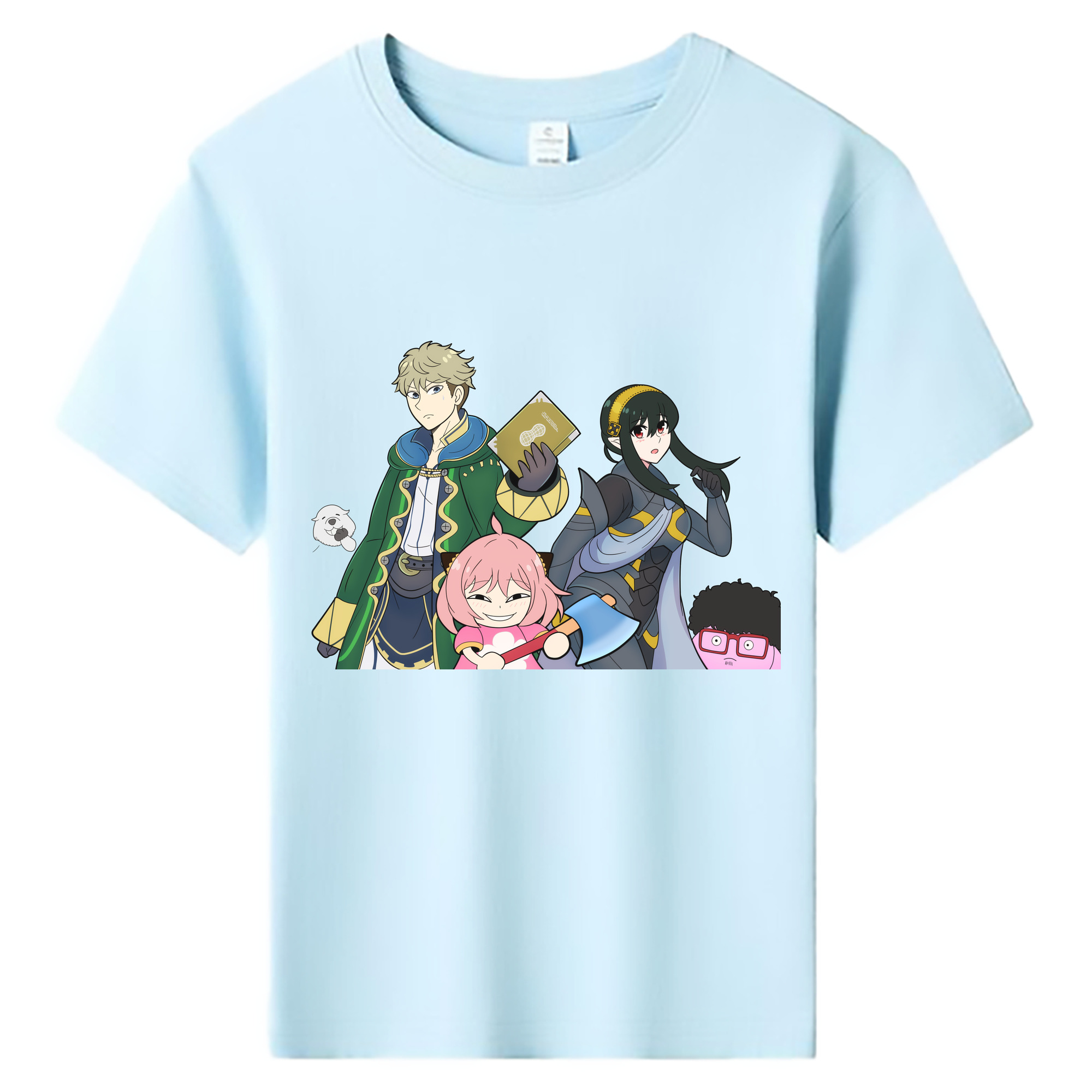 （画像用） SPY×FAMILY间谍家家酒 綿100％キッズTシャツ（フロントプリント）